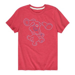 Boys' - Blue's Clues & You! - Blue Outline Short Sleeve Graphic T-Shirt - 1 of 4