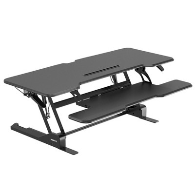 Mount-It! Large Standing Desk Converter with 47" Desktop, Black