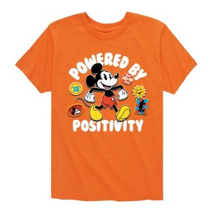 Boys' - Disney - Powered By Positivity Short Sleeve Graphic T-Shirt - 1 of 4