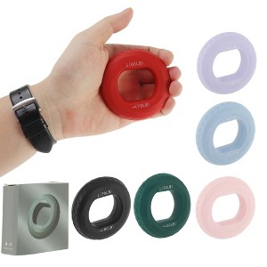 Unique Bargains Silicone Hand Grip Circle Adjustable Strength Grip 70-80LBS - 1 of 4