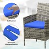 Whizmax 3-Piece Patio Furniture Set - Wicker Conversation Set with Cushions & Glass Coffee Table, Outdoor Rattan Sofa for Garden, Poolside, Balcony - 3 of 4