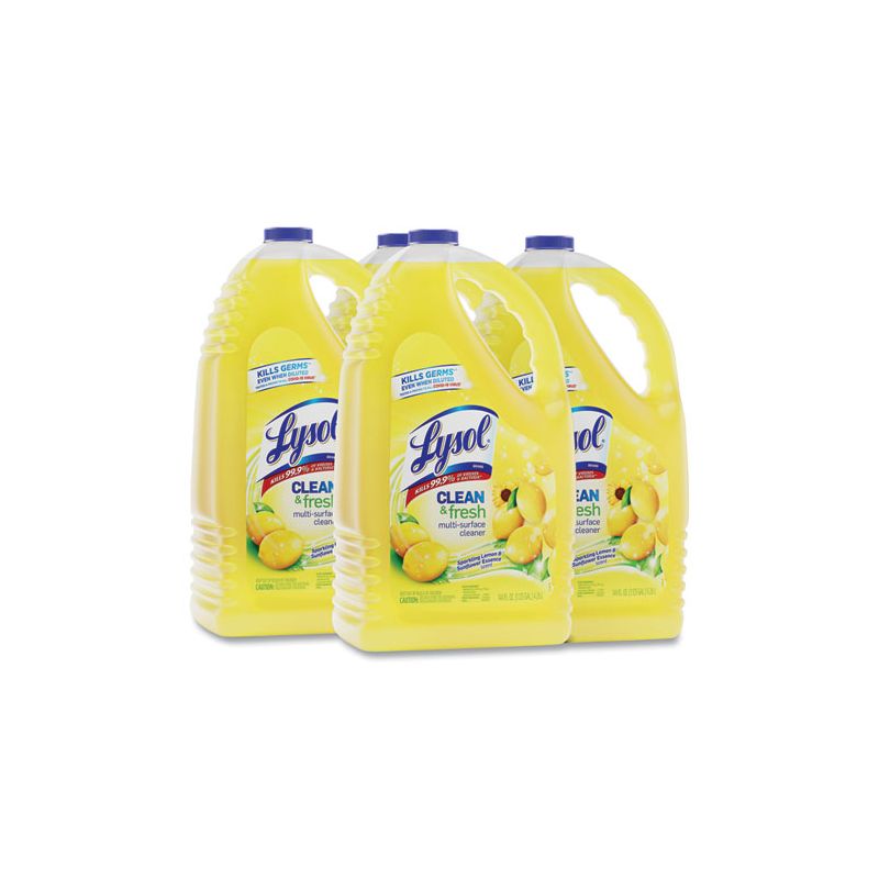 LYSOL Brand Clean and Fresh Multi-Surface Cleaner, Sparkling Lemon and Sunflower Essence, 144 oz Bottle, 2 of 8