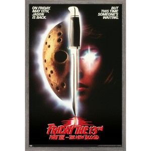 Trends International Friday The 13th Part VII: The New Blood - One Sheet Framed Wall Poster Prints - 1 of 4