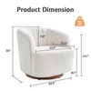 Modern Swivel Accent Chair,Comfy 360° Adult Round Chairs for Living Room - 3 of 4