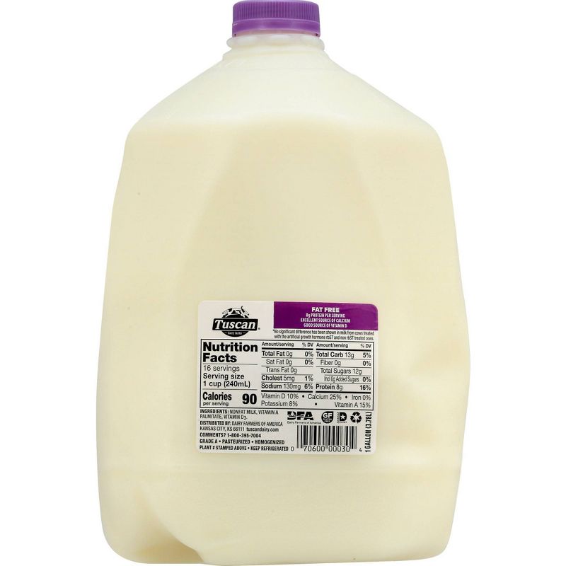 Tuscan Skim Milk - 1gal, 3 of 9