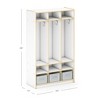 Guidecraft EdQ 3-Section Wooden Storage Locker for Classroom, Kids Cubby Organizer with Shelves and Hooks for Coats - 2 of 4