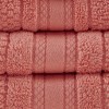 100% Cotton Solid Color Double Stitched Bath Towel Set, Anti-Microbial Certified Super Absorbent Quick Dry Bath Towel - 3 of 4