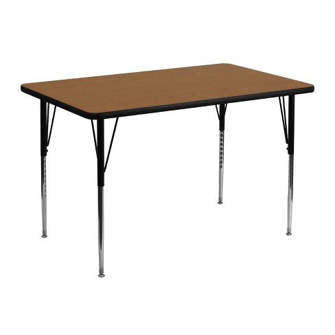 Emma and Oliver 30x48 Rectangle Laminate Adjustable Activity Table - image 1 of 4