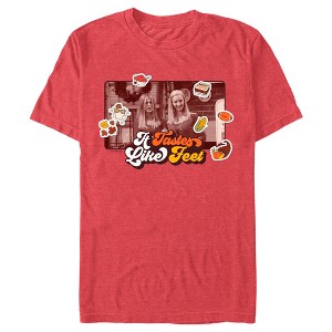 Men's Friends It Tastes Like Feet Thanksgiving Icons Scene T-Shirt - 1 of 4