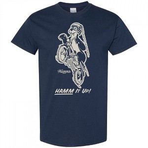 Mens Hamm's Beer Hamm it Up! Motorcycle Navy Colorway T-Shirt - 1 of 2