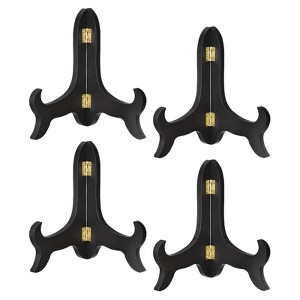 Unique Bargains Folding Decorative Picture Frame Wood Easel Stands 4 Pcs - 1 of 4