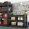 36 Inch Garage Shelves Heavy Duty Steel Metal Adjustable Utility Storage Rack 3 Tier Black 1200Lbs Capacity - 2 of 4
