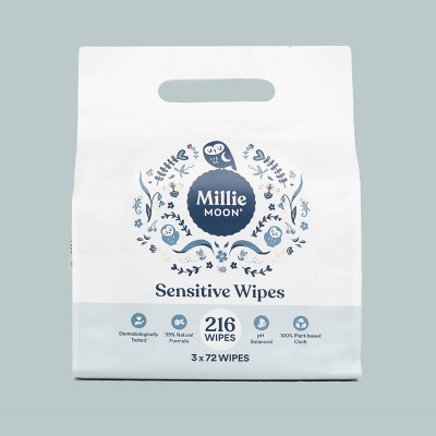 Millie Moon Sensitive Wipes Multi Bag - 216ct