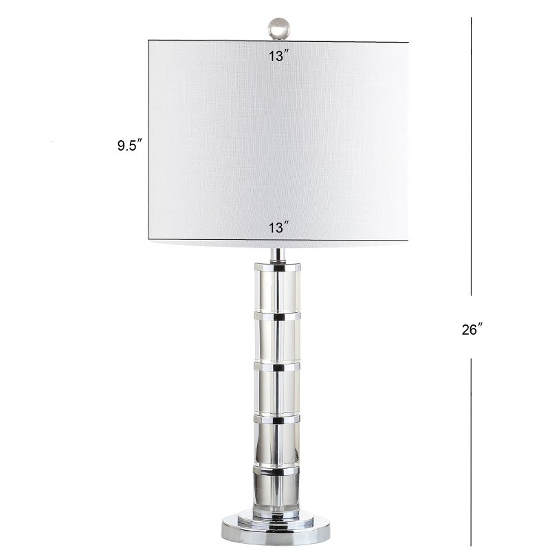 26&#34; Crystal Hailey Table Lamp (Includes LED Light Bulb) Clear - JONATHAN Y, 5 of 7