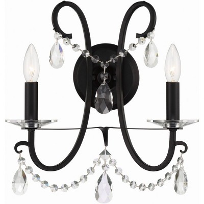 Crystorama Lighting Othello 2 - Light Sconce in  Matte Black
