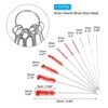 Unique Bargains Flexible Durable Stainless Steel Nylon Tube Cleaning Brush 10 Pcs - 2 of 4