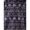 Harry Potter Mens' Hogwarts Christmas Sweater Hooded Union Suit Pajama Black - 3 of 4