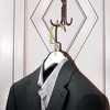 Designstyles Clear Acrylic Clothes Hangers, Heavy-Duty Closet Organizers with Matte Gold Chrome Hooks, Perfect for Suits and Sweaters - 10 Pack - 3 of 4