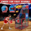 Skirfy Kids Arcade Basketball Game With Electronic Scoreboard and LED Lights, Indoor/Outdoor Basketball Hoop With 4 Balls, Red - 2 of 4