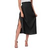 Coolmee Womens Maternity Pleated Maxi Skirt Elastic High Waist Side Slit Swing Skirt Vacation Cruise Outfits - 2 of 3