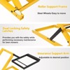 26 Inches Lawn Mower Lift,Lawn Mower Lift with Hydraulic Jack,Weight Capacity 500 LBS,for Riding Lawn Mowers Tractors,ATVs,Yellow - 4 of 4