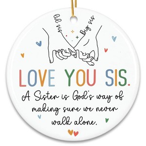 Sister Ornament 2025 - Sisters Gifts for Women - Birthday, Christmas Ideas for Older Sisters Adult, Big Sis, Little Sis - 1 of 4