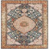 Unique Loom Outdoor Traditional Area Rug (Navy Blue and Light Pink) - 3 of 4