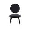Meridian Furniture,Brandy Velvet Dining Chair, Set of 2 - 3 of 4