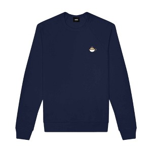 Dalix Cappuccino Embroidered Fleece Crewneck Long Sleeve Sweatshirt Mens - 1 of 4