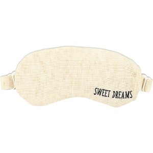 Pavilion Gift Company - Sweet Dreams - Knitted Eye Pillow Hot or Cold Gel Compress - Therapy Device Accessories and Parts - 1 of 4