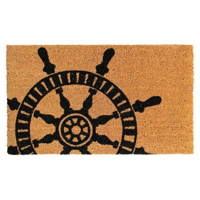 1'6" x 2'6" Tufted Anchor Doormat Natural - Raj