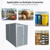 NicBex 4x8 Ft Outdoor Storage Shed with 2 Windows and Lockable Doors for Backyard Garden,Patio - 4 of 4