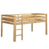 NicBex Twin Size Loft Bed Low Rise Design Pine Bed Frame with Ladder and Full Length Guardrail, No Box Spring Required - 4 of 4