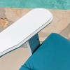 Malibu 2pk Acacia Adirondack Chairs - White/Teal - Christopher Knight Home - 4 of 4