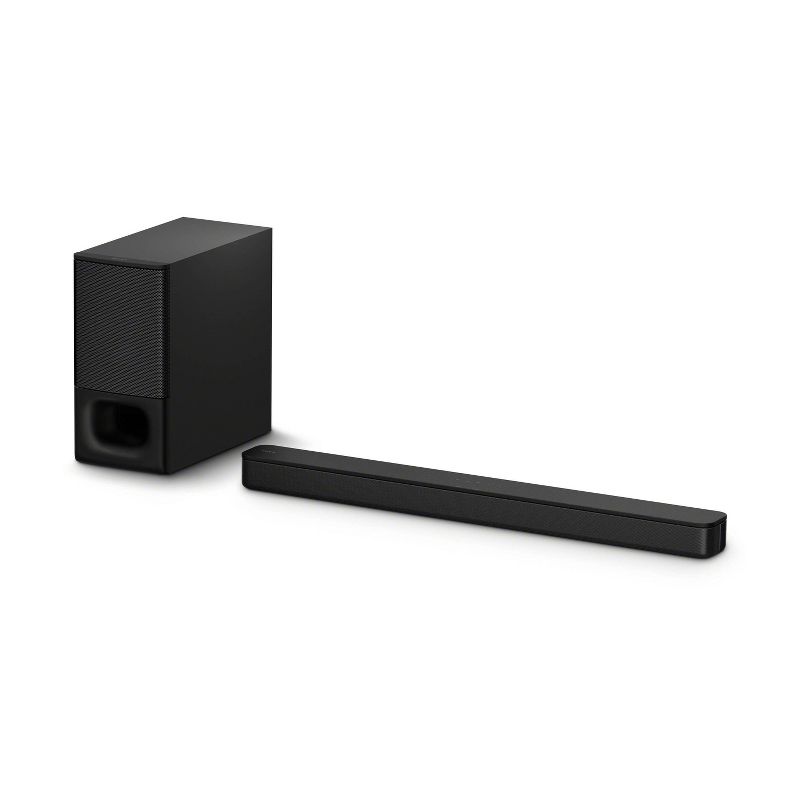 Sony 2.1 Channel Soundbar with Wireless Subwoofer - Black (HTS350), 1 of 7