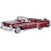 1958 Chevrolet Impala Convertible Lowrider Dark Red Metallic w/Red Interior "Get Low" Series 1/24 Diecast Model Car by Motormax - 2 of 3