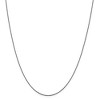 Black Bow Jewelry 0.75mm Black Plated & Sterling Silver D/C Snake Chain Necklace - 3 of 4