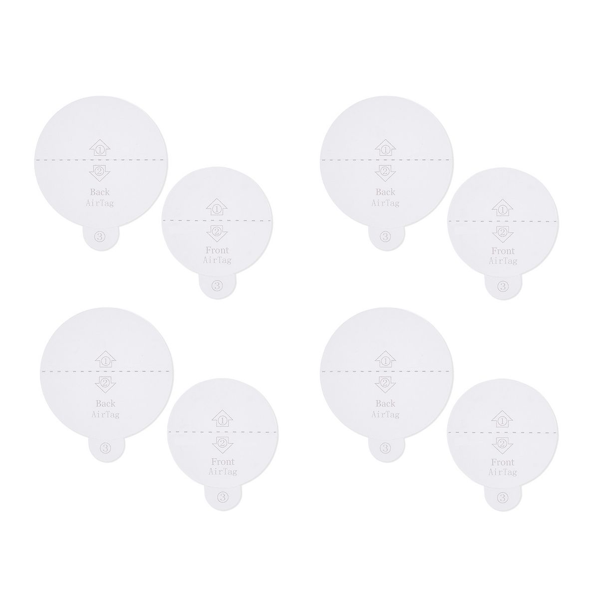 Case-Mate - Surface Protector for Apple AirTag - Clear (4 Pack) - thumbnail 4