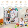 Infans Kids Toy and Book Organizer Children Wooden Storage Cabinet w/ Storage Bins - 4 of 4