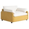 Merax Oversized Chenille Single Sofa Chair with Deep Seat and Throw Pillows - 2 of 4