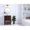 Elegant Lighting Collier 2 light Brass and Frosted white glass Wall sconce - 2 of 4