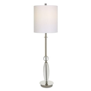 Uttermost Sceptre Crystal Buffet Lamp – Curved Crystal Accents with Polished Nickel, 35.5"H - 1 of 4