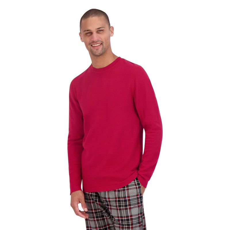 Hanes Originals Men&#39;s 2pc Comfort Fleece Sleep Pajama Set, 3 of 7