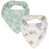Trend Lab Flannel Bandana Bib & Burp Cloth Set - Tanzania 4pk - 4 of 4
