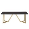 Karianne Metal Base Coffee Table Black/Gold - Inspire Q - 4 of 4