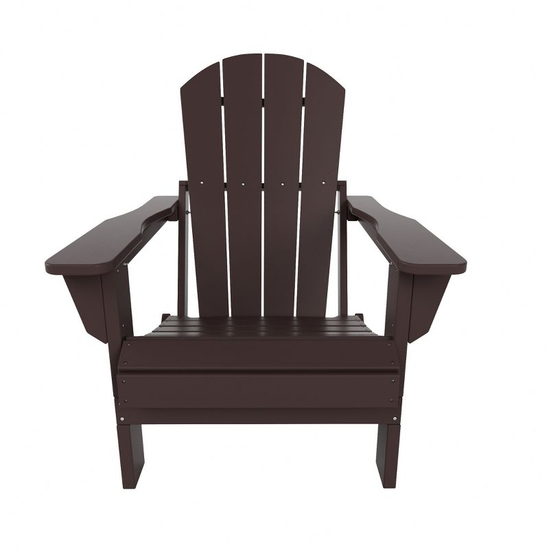 WestinTrends Malibu HDPE Outdoor Patio Folding Poly Adirondack Chair, 4 of 10