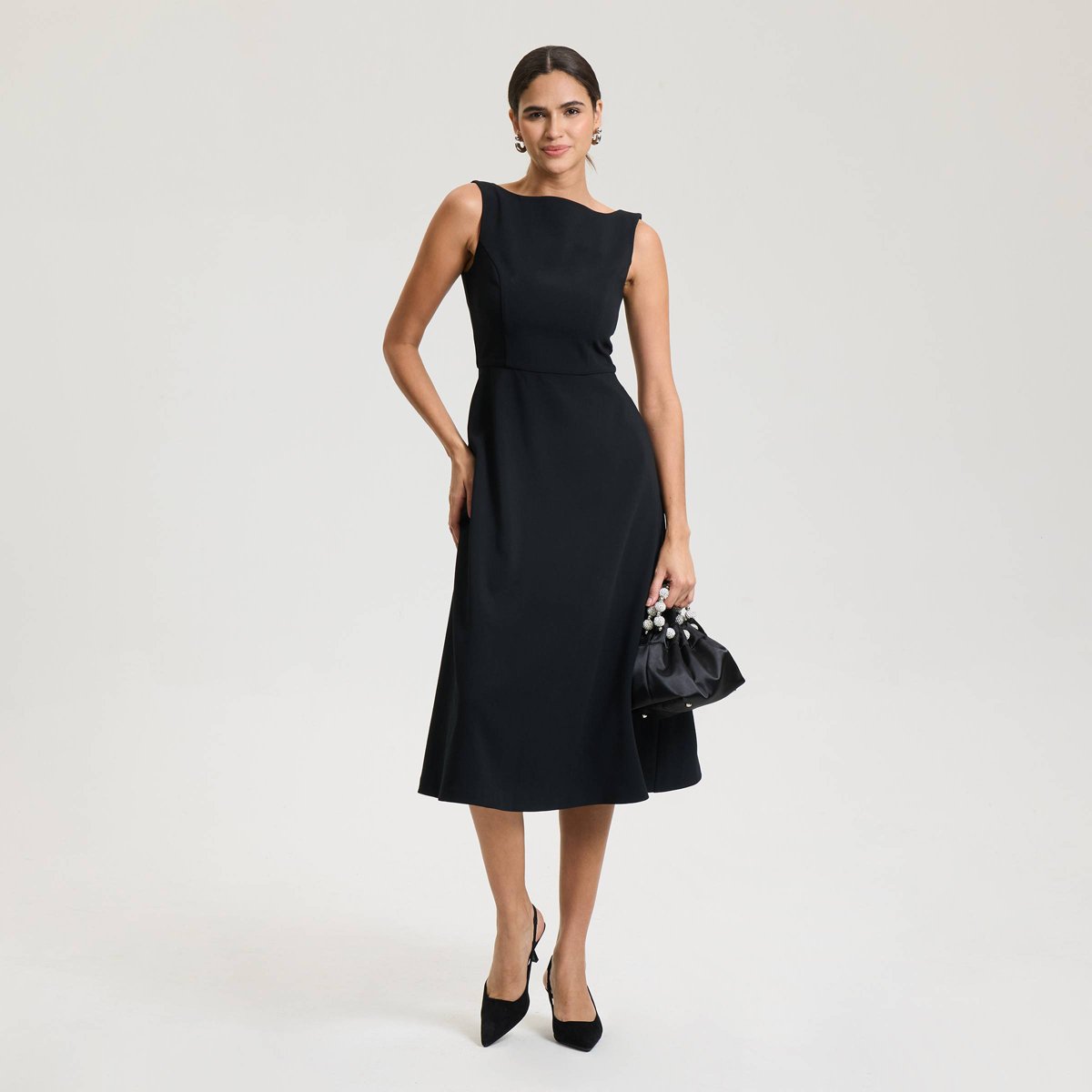 Женские платья A New Day Women's Sleeveless Tailored Midi Dress - A New Day™ Black XS — фото 4