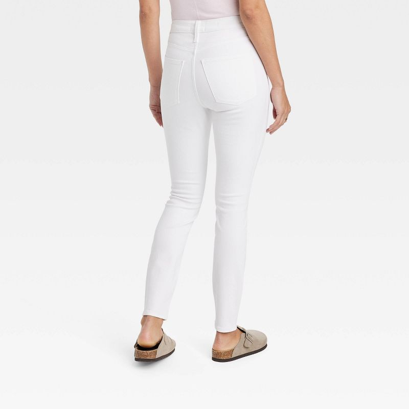 Women's High-Rise Skinny Jeans - Universal Thread™ White, 3 of 8