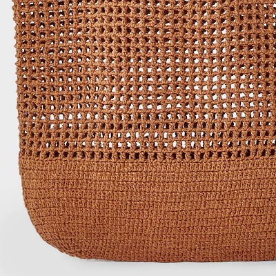 Shade & Shore Netted Crochet Tote Bag - Shade & Shore™ Copper — фото 5