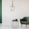 River of Goods 12" 1-Light Venus Glass and Metal Pendant: Adjustable Height, UL Listed, E26 Base - 3 of 4